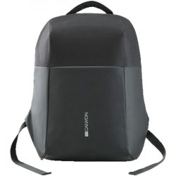Canyon BP-9 Anti-theft backpack for 15.6 laptop, material 900D glued polyester and 600D polyester, black, USB cable length0.6M, 400x210x480 - Img 4