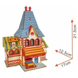 Čarolijashop 3d drvena slagalica - Vila cveća ( 422)-3
