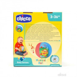 Chicco igračka plišana muzička lopta ( A014029 ) - Img 2