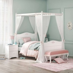 Cilek Rustic white krevet sa baldahinom (100x200 cm) ( 20.72.1302.00-4902-21.06.5004.00 )