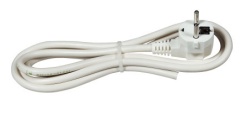 Commel prikljucni kabl 16a 250v 3500w 3m, beli, bulk h05vv-f 3g1,5 ( c0518m )