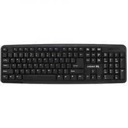 Connect XL tastatura sa qwerty rasporedom, USB, crna boja - CXL-K100 - Img 1