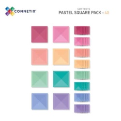 Connetix  Magnetni konstruktor Pastel Sqare pack 40 delova ( SW12134 )-4