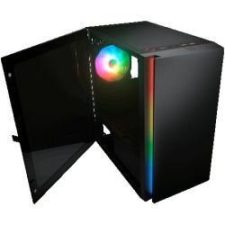 Cougar | purity rgb black | pc case | mini tower / tg front panel with argb strip / 1 x argb fan / 3mm tg left panel ( CGR-5PC4B-RGB )  - Img 4