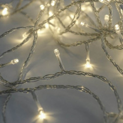 Crystaline LED svetleći niz 10m, 100 kom, toplo bela, transparentni kabl, unutrašnja upotreba ( KAT 101 ) - Img 1