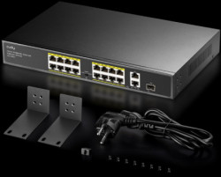 Cudy FS1018PS1 16-Port 10/100M PoE+Switch, 1Gbit Uplink + 1Gbit Combo SFP Port, 200W( PFS4218-16ET- - Img 2