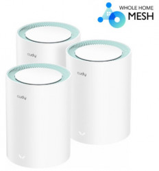 Cudy M1300 3-pack AC1200 Dual Band 2.4Ghz+5Ghz WiFi MESH, GiGABIT, 4x Antena 16MB/128DDR, 16/128mb - Img 1