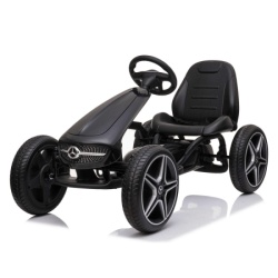 Dečiji automobil na akumulator Karting na pedale Mercedes Licencirani - Crni