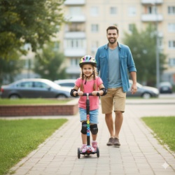 Dečiji Šareni trotinet sa Aluminijumskim ramom u vise boja - Dezen 3
