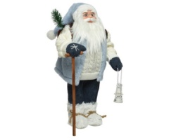 Dekordom novogodišnja dekoracija - santa 45cm 740440 - white/blue - kmg ( 041208 )-1