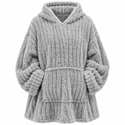 Dekordom pončo sherpa - grey ( 025872 )