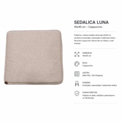 Dekordom Sedalica luna 40x40 - cappuccino ( 025775 )