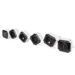 Digitus Fleksibilni produžni kabl sa 4utičnice + 2 USB beli ( da-70620 )