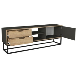 Dolores tv komoda antracit-hrast ( 0000445 )-3