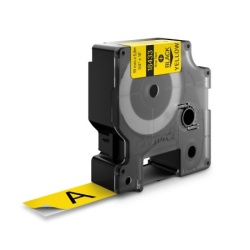 Dymo traka industrijska 19mm crna/žuta ( DY18433 )