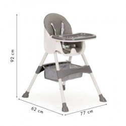 Eco toys stolica za hranjenje 2u1 ergo ( HC-823 GRAY ) - Img 2