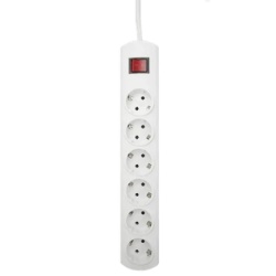 Elco H05VV-F 3G1.5 PP/J-Y 3x1.5 - 20333 Produžni kabl sa prekidaćem 6 utičnica 2m
