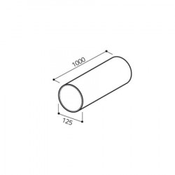 Elica okrugla cev f 125 1 m - Img 2