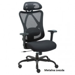 Ergo office plus - Radna anatomska stolica L2 - Crna - Img 1