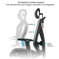 Ergonomska radna stolica IQ STANDARD ( M 297 standard ) - Img 4