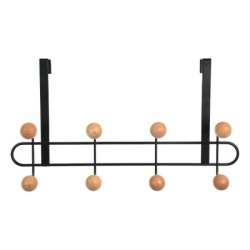 Estia es02-18306 čiviluk za vrata sa 8 kukica metal crni