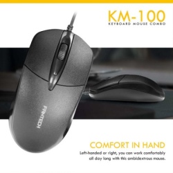 Fantech km-100 tastatura + mis usb logitech go us crna-3