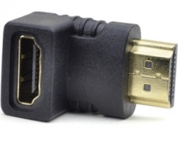 Fast Asia Adapter HDMI (M) - HDMI (F) crni ugaoni-1