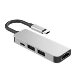 Fast Asia Adapter-konvertor TIP C na HDMI+2xUSB 3.0+TIP C ( 627 )