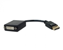 Fast Asia Kabl adapter DisplayPort (M) - DVI-I Dual link (F) crni-1