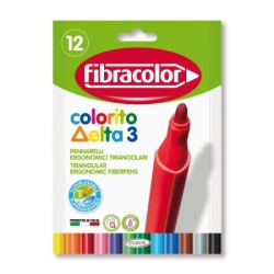Flomasteri 12/1 trouglasti fibracolor 10333sw012se ( 97/02581 )