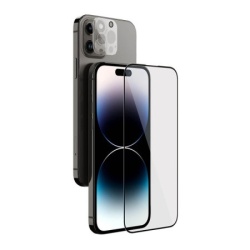 Folija za zastitu ekrana glass nillkin 2u1 hd za iphone 14 pro max (6.7) crna ( FL10465 )