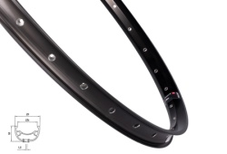 Force felga mach1 klixx disc 559x23, 32h, crna ( 70143 )
