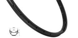 Force felga xc disc 584x23, 32h, crna ( 702386 )