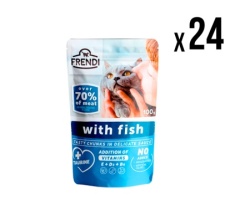 Frendi kesica za mačke riba 100g x24 komada ( 5776 )