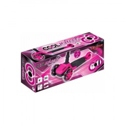 Furkan trotinet tulpar foldable scooter w/led light(pink) ( FR58925 ) - Img 2