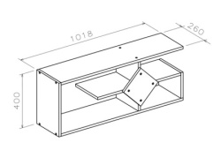 Futrix Tv komoda Belo hrast ( 34186 ) -3