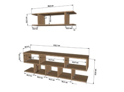 Futrix Tv komoda Evi 13 Tobacco hrast  ( 30681 ) -2