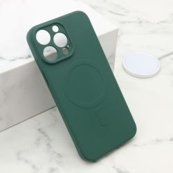 Futrola velvet touch magsafe za iphone 14 pro max (6.7) tamno zelena ( F119941 )