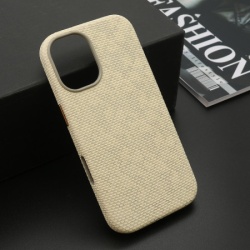 Futrola woven touch magsafe za iphone 17 (6.3) krem ( F125364 )