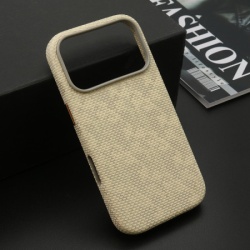 Futrola woven touch magsafe za iphone 17 pro (6.3) krem ( F125369 )