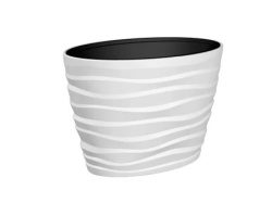 Gardino saksija bora bela oval 60x39xh58cm ( 13126 )