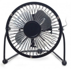 Gembird 10cm desktop fan, black, metalni ventilator NF-03 USB - Img 5