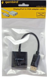 Gembird A-DPM-VGAF-03 DisplayPort to VGA adapter cable, BLACK - Img 3