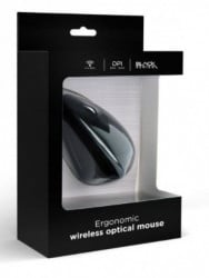 Gembird bezicni ergonomic 6-button optical mouse, black 95mm MUSW-ERGO-01 - Img 2