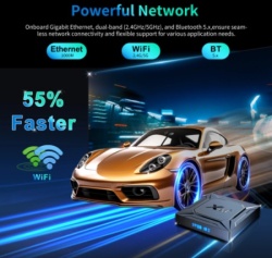 Gembird GMB-X96 M200 4/64GB smart TV box S905X5M quad ARM G310V2, 2x4K 2.4&5G, 1000M, BT, Android 14