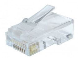 Gembird mdular plug 8P8C 30u" gold plated, CAT6 100 u pakovanju RJ45 / cena po pakovanju LC-8P8C-002/100 - Img 2