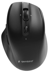Gembird MUSW2-6B-02 Bežični miš sa 6 tastera, dual-mode,2.4G + BT,800-2400 DPI,crna,USB-C 1m