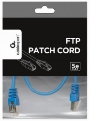Gembird PP22-0.5M/B mrezni kabl FTP Cat5e Patch cord, 0.5m blue - Img 2