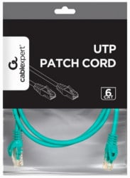 Gembird PP6U-1.5M/G mrezni kabl, CAT6 UTP Patch cord 1.5m green - Img 1