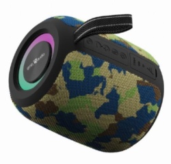 Gembird SPK-BT-LED-05-CM  Portable Bluetooth RGB LED TWS speaker, 8W, BT, FM, USB, Handsfree, CAMO-4